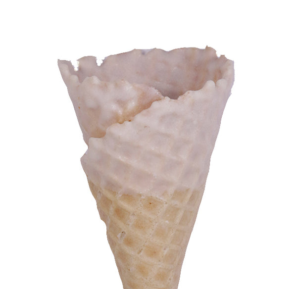 White Chocolate Dipped Waffle Cone