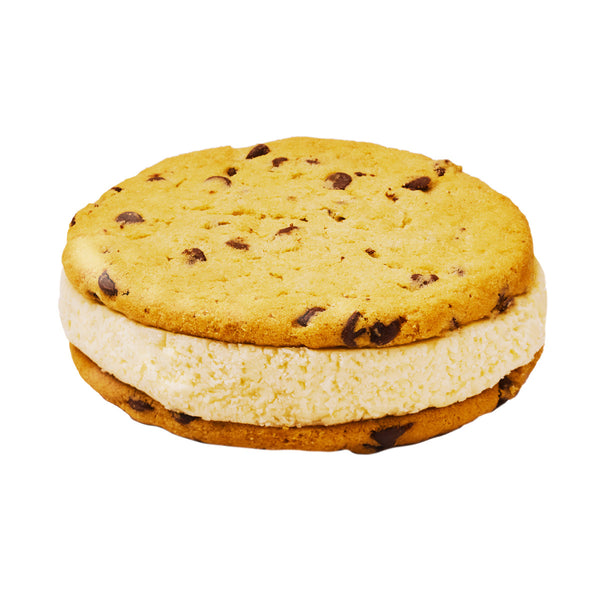 Peanut Butter Ice Cream on Chocolate Chip Cookie Sandwich